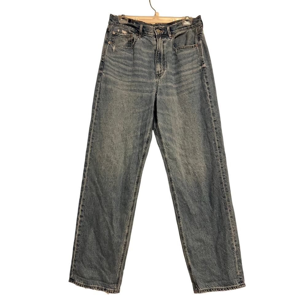 American Eagle Baggy Jean in Light Wash Size 12 90s Grunge Rigid Denim Gorpcore